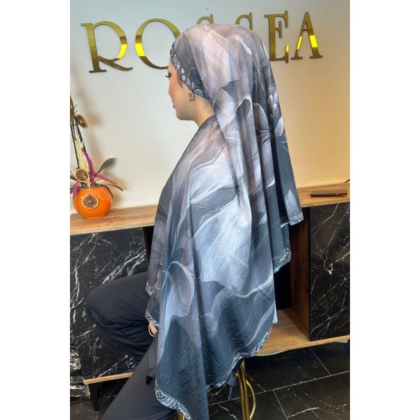 Desenli Bambu Şal 029G